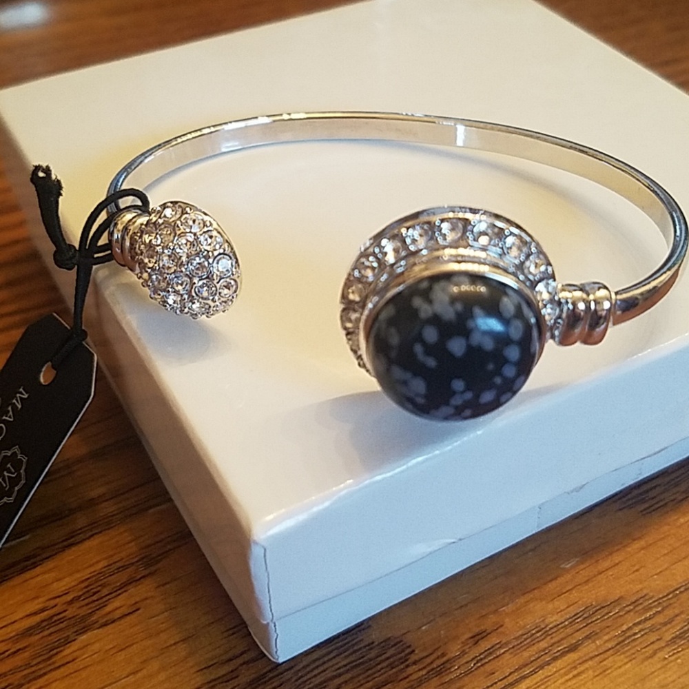 Magnolia and Vine Cuff Bracelet & Snap
